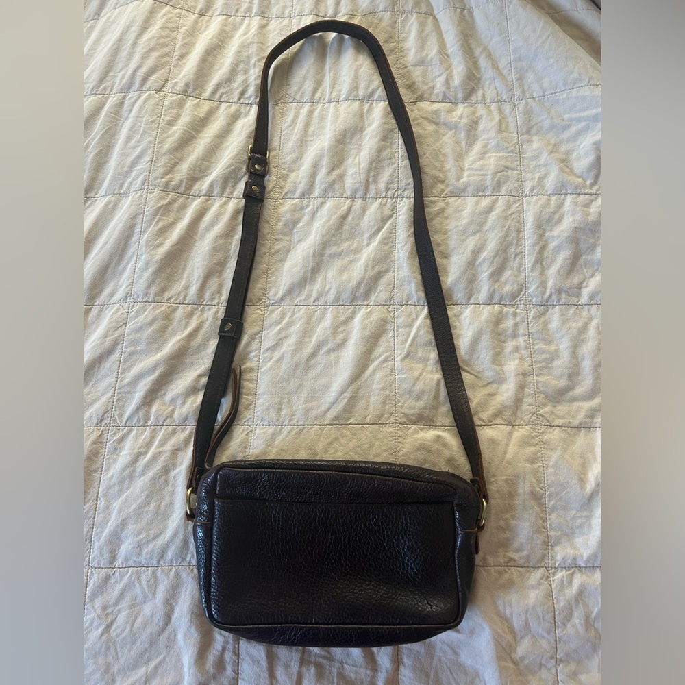 Portland Leather Large Camera Crossbody Coldbrew